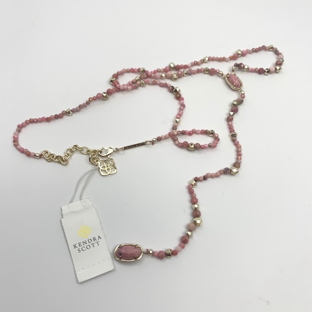 KENDRA SCOTT BETHANY Y-SHAPED NECKLACE in PINK - Picture 5 of 7